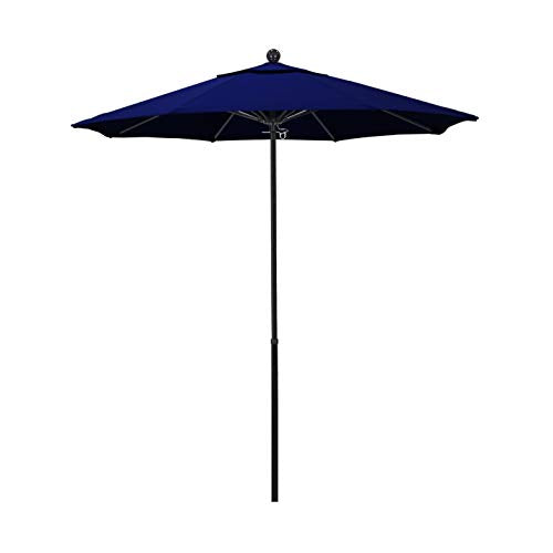 California Umbrella EFFO758-5499 Oceanside Series Patio Umbrella, 7.5' Rd, True Blue