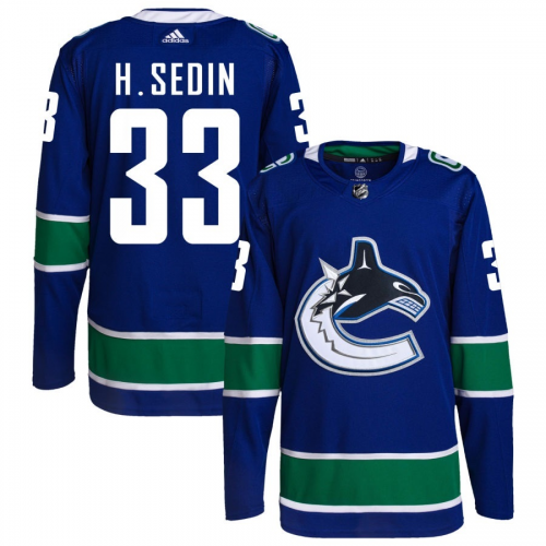 Men's Vancouver Canucks adidas H.SEDIN #33 Blue Authentic Jersey