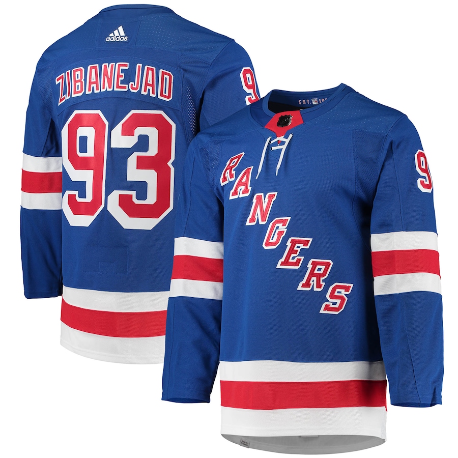 Men New York Rangers Mika Zibanejad #93 NHL Jersey