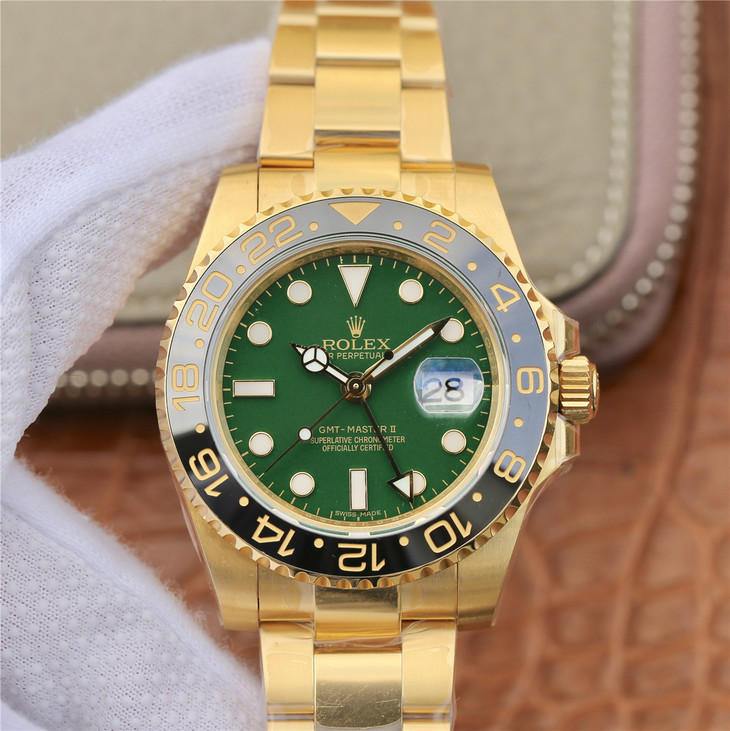 GMT-Master II Gold Green 40mm