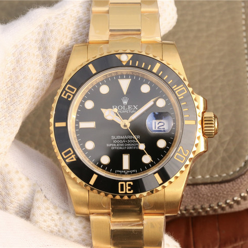 Submariner Date Black Dial Yellow Gold 41mm