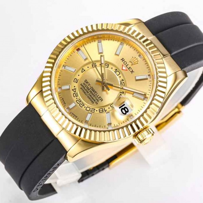 Sky-Dweller Yellow Gold Champagne Dial 42mm
