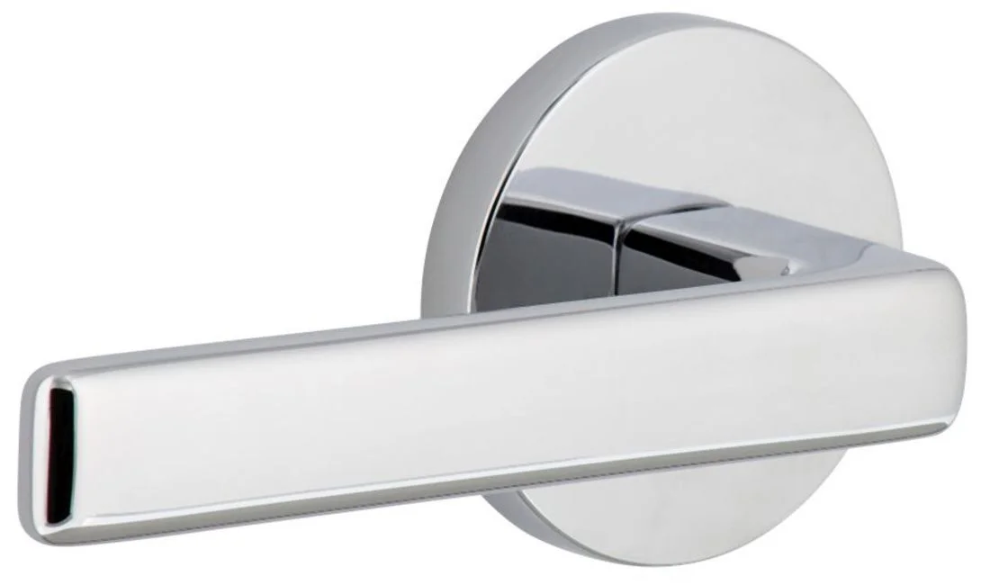 Viaggio Clolus_Psg_234_Lh Circolo Left Handed Solid Brass Passage Door Lever Set - Chrome
