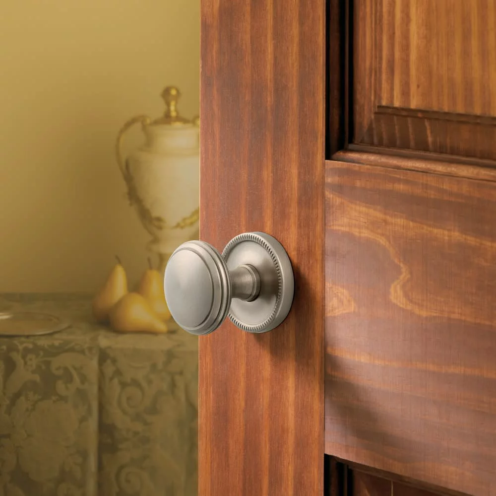 Baldwin 5069190MR Estate Knobs without Rosettes, Satin Black