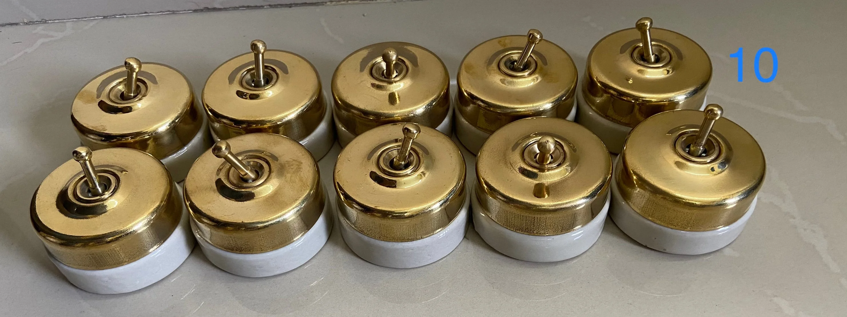 Ceramic & Brass Electric Switches ON-OFF Button