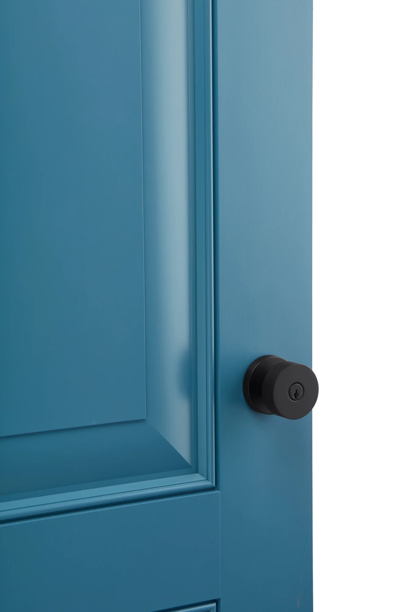 Baldwin Ec.Con.Crr Modern Single Cylinder Keyed Entry Door Knob Set - Brass