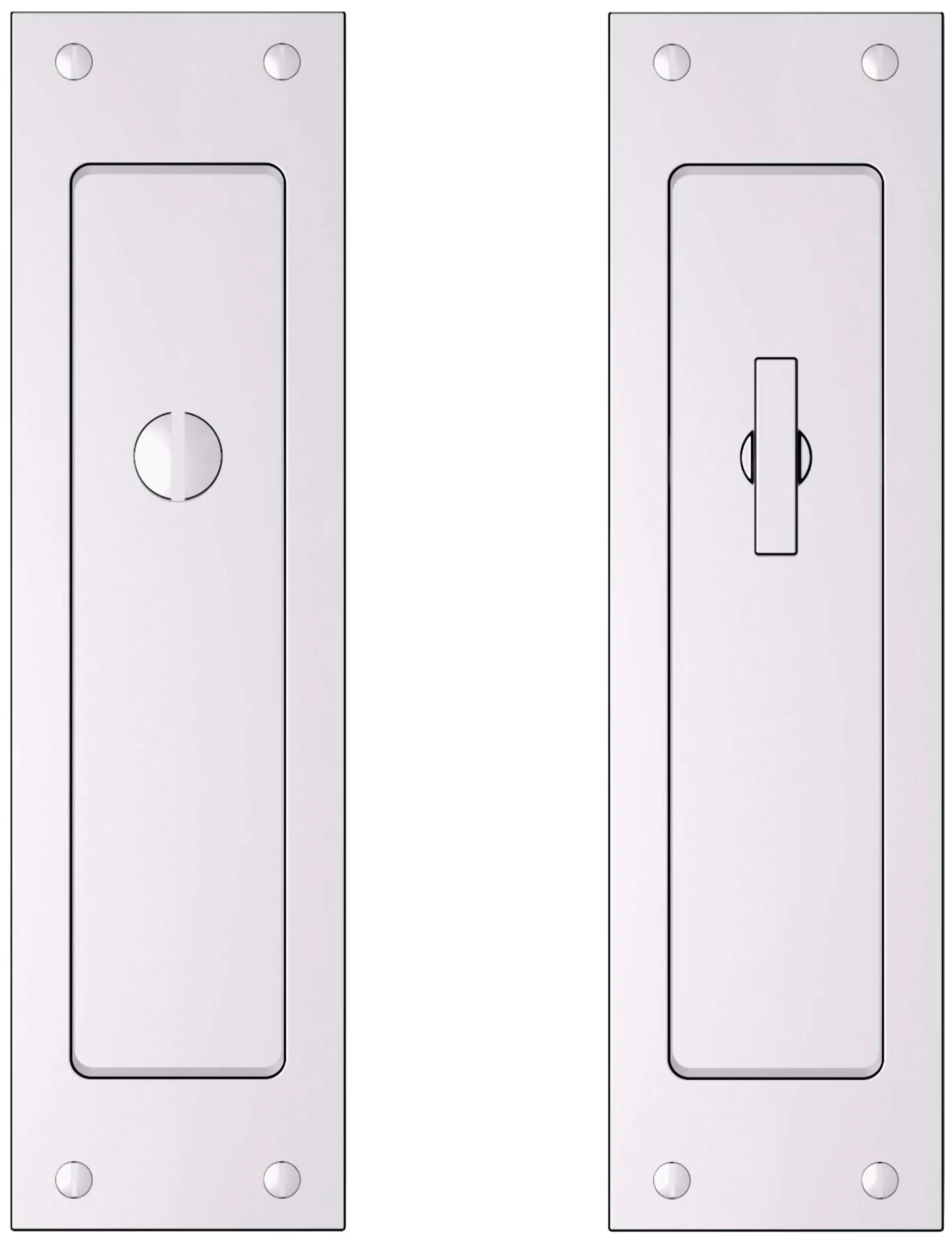 Baldwin Pd005.Priv Santa Monica Privacy Pocket Door Lock From The Estate Collection -