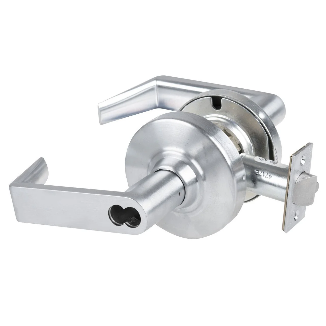 Schlage ND75BD RHO 626 Grade 1 Classroom Security Lock Rhodes Lever SFIC Prep Less Core Satin Chrome Finish Non-Handed