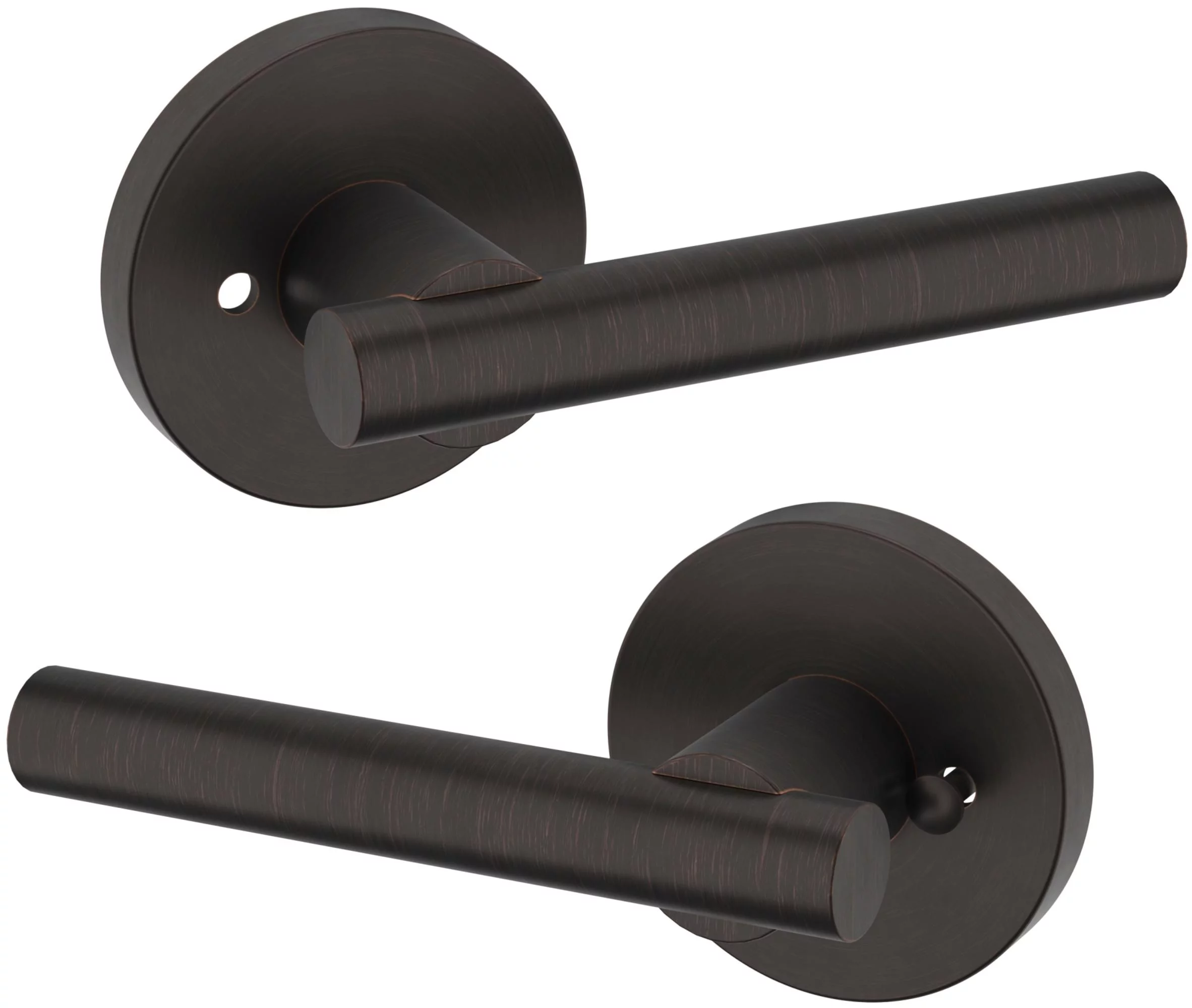 Baldwin Estate 5137260PRIV 5137 Lever with 5046 Rose - Privacy Set, Polished Chrome