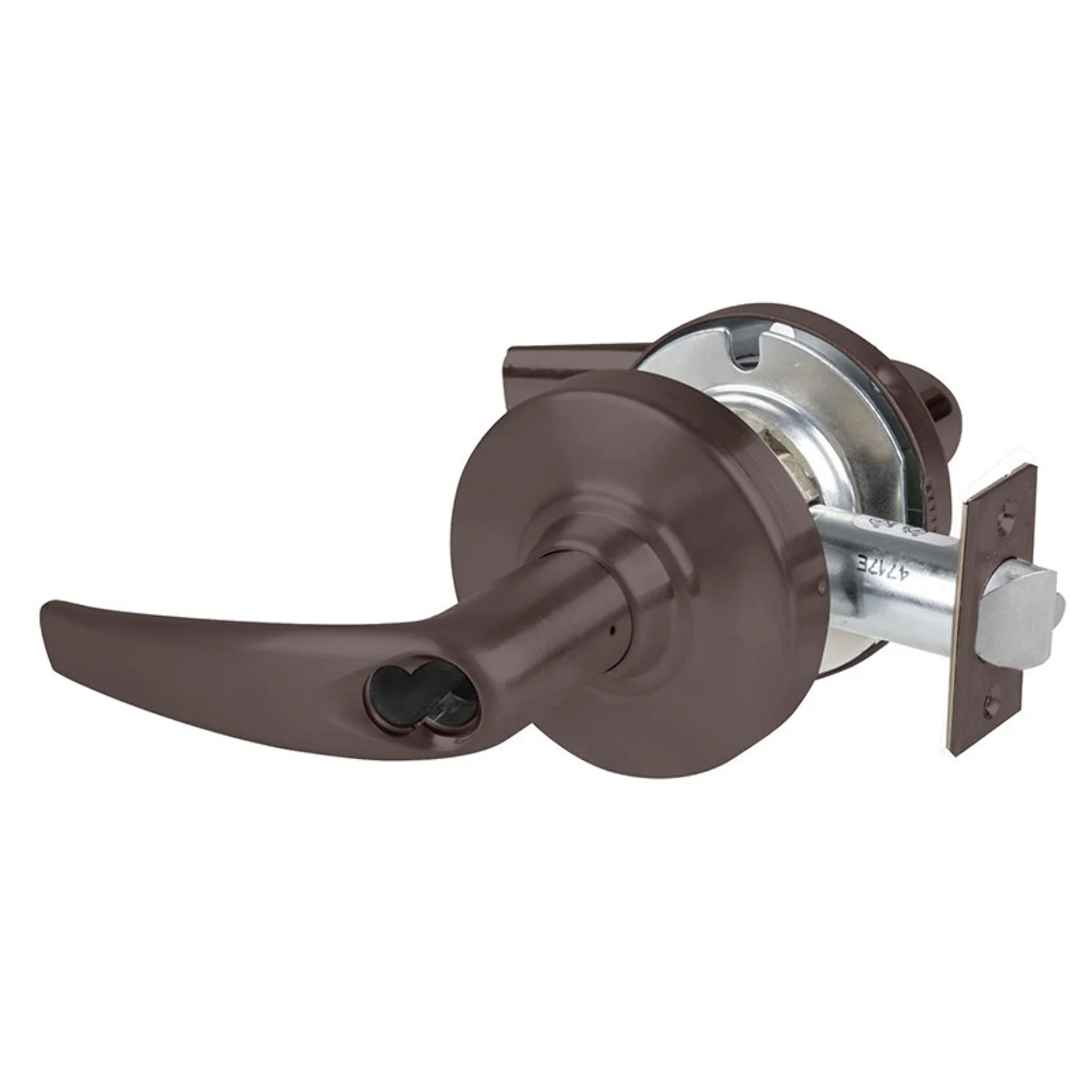 Schlage ND53BD ATH 613 Grade 1 Entrance Lock Athens Lever SFIC Prep Less Core Oil Rubbed Bronze Finish Non-Handed