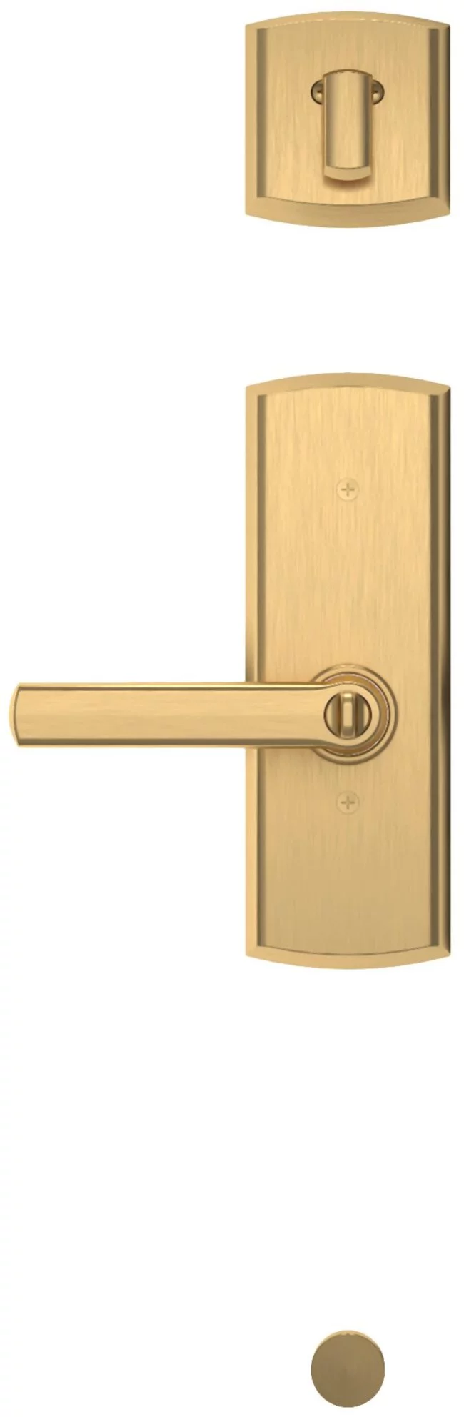 Baldwin 853851902LH Soho Two Point Left Handed Single Cylinder Sectional Handleset, Satin Black