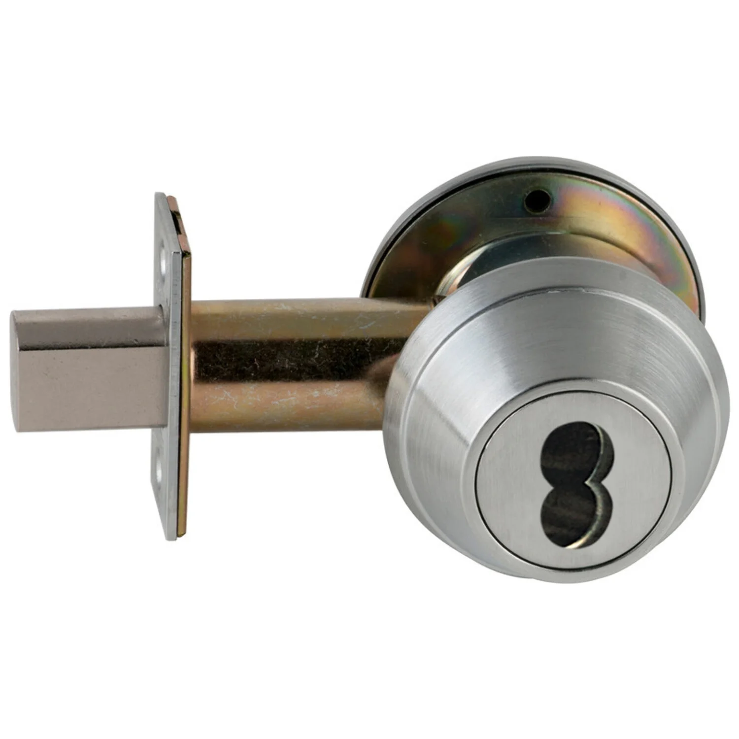 Schlage B663J 626 Grade 2 Classroom Deadbolt 2-3/4 Backset FSIC Prep Less Core Satin Chrome Finish