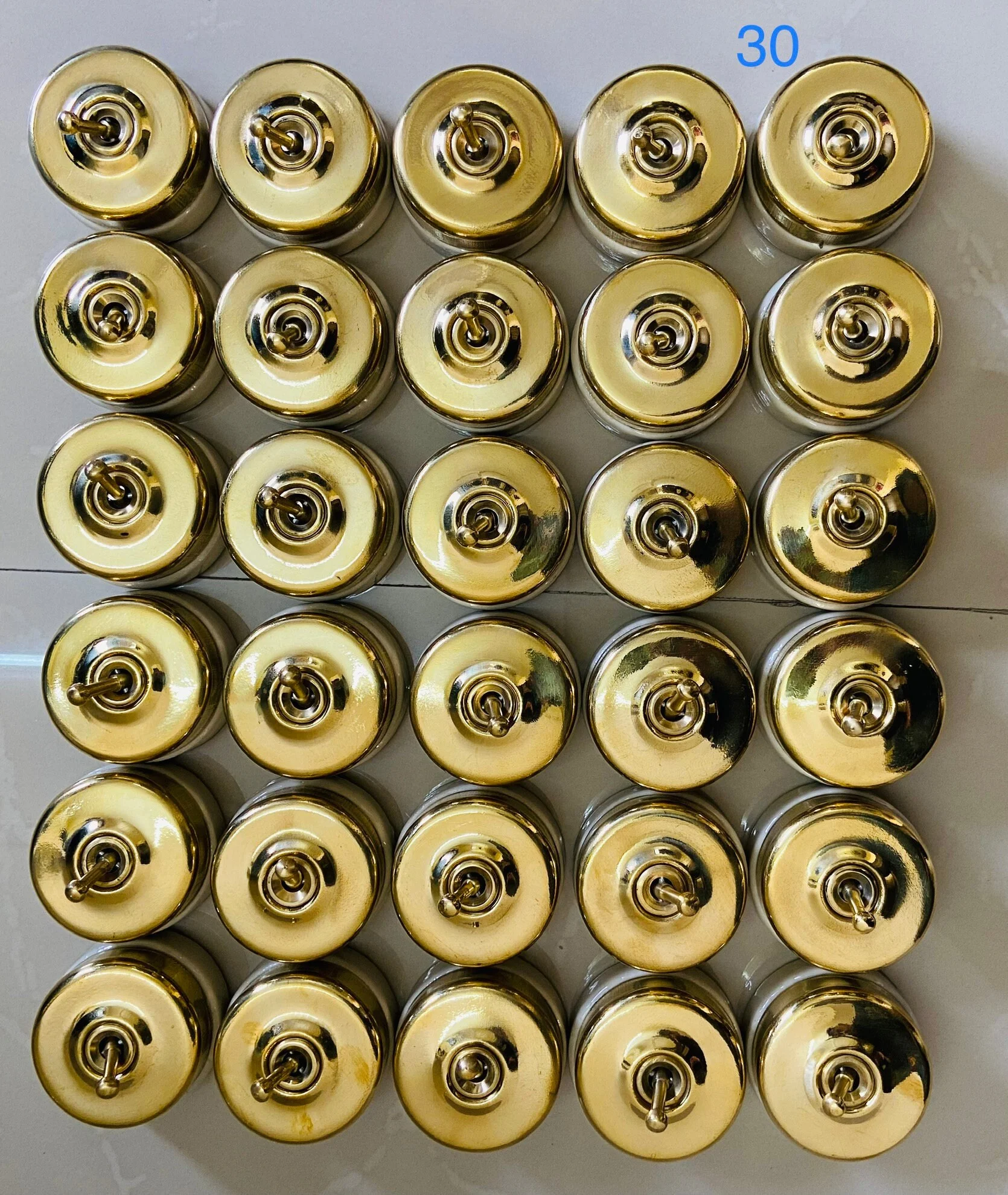 Ceramic & Brass Electric Switches ON-OFF Button