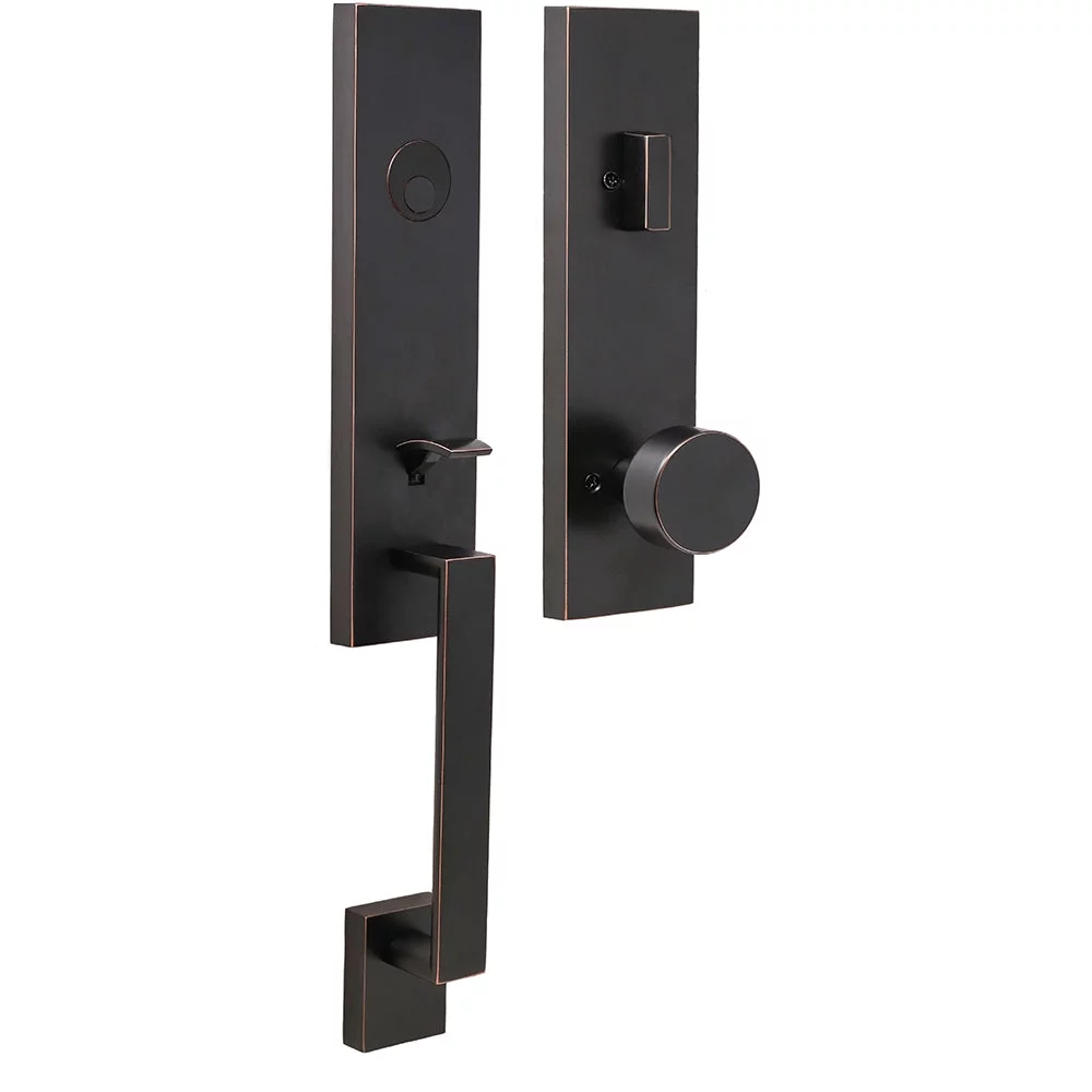 Weslock 2875-Leighton-Mesa-Dummy-Entry Leighton One Piece Dummy Handleset - Black