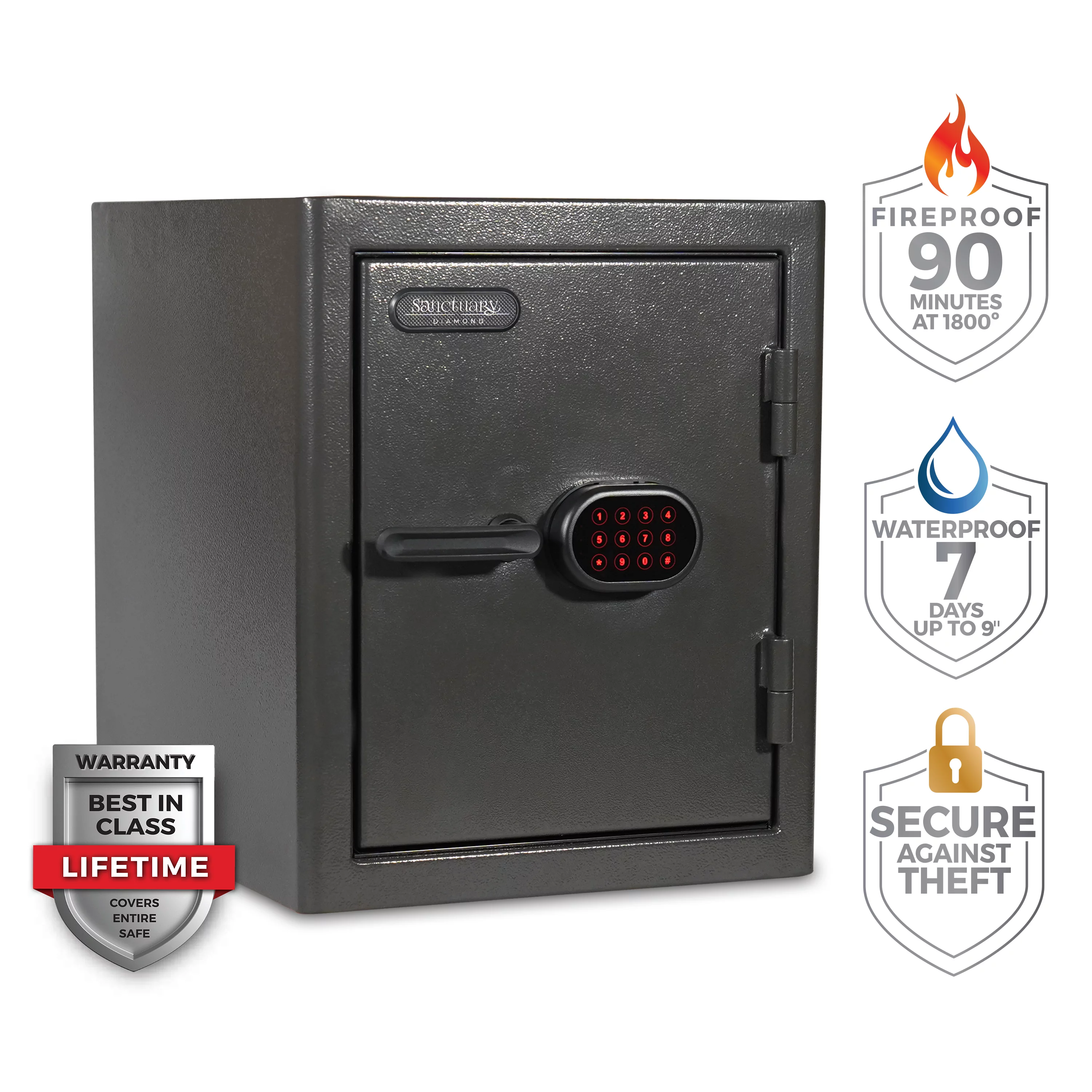 Sanctuary Diamond Series 2.25 Home & Office Safe E-lock SA-DIA3