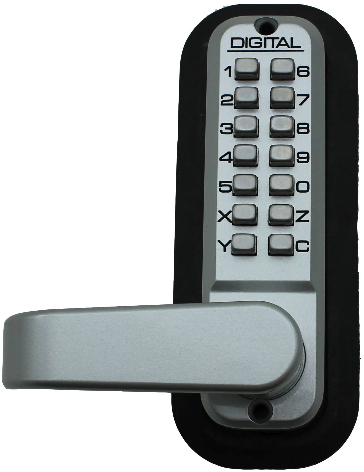 Lockey 2835-SC-DC Mechanical Keyless Lock With Passage Function Double Sided Combination - Satin Chrome