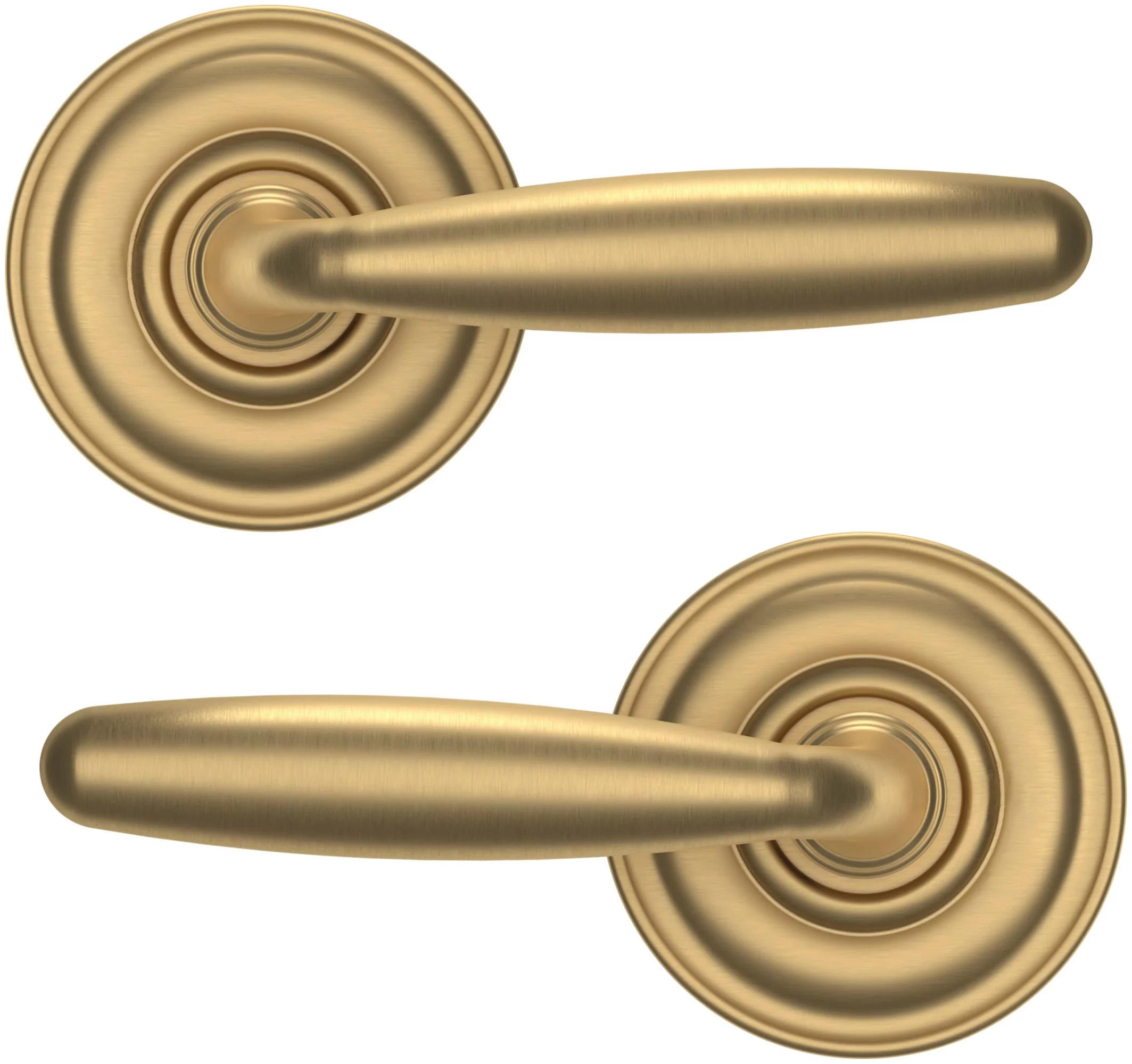 Baldwin 5106.Pass 5106 Passage Door Lever Set - Nickel