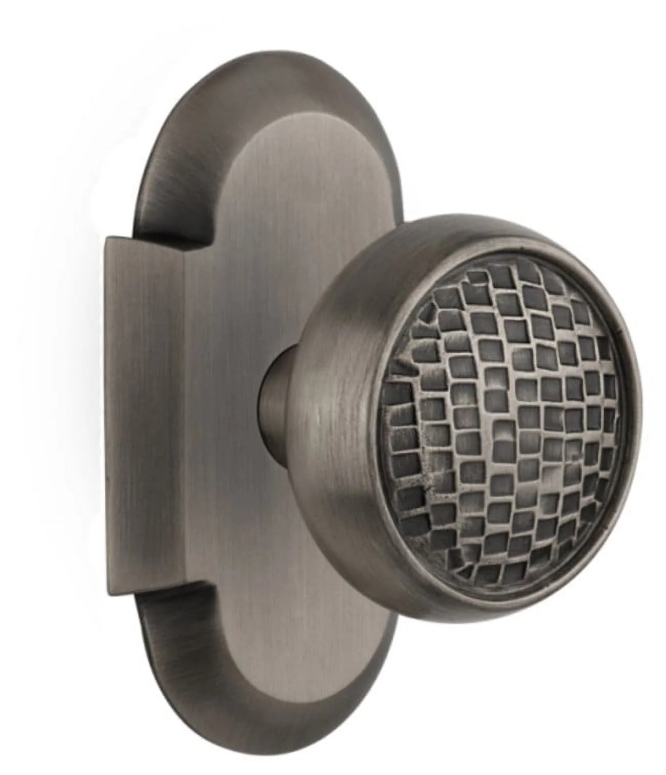 Nostalgic Warehouse Cotcra_Psg_234_Nk Vintage Craftsman Passage Door Knob Set - Grey