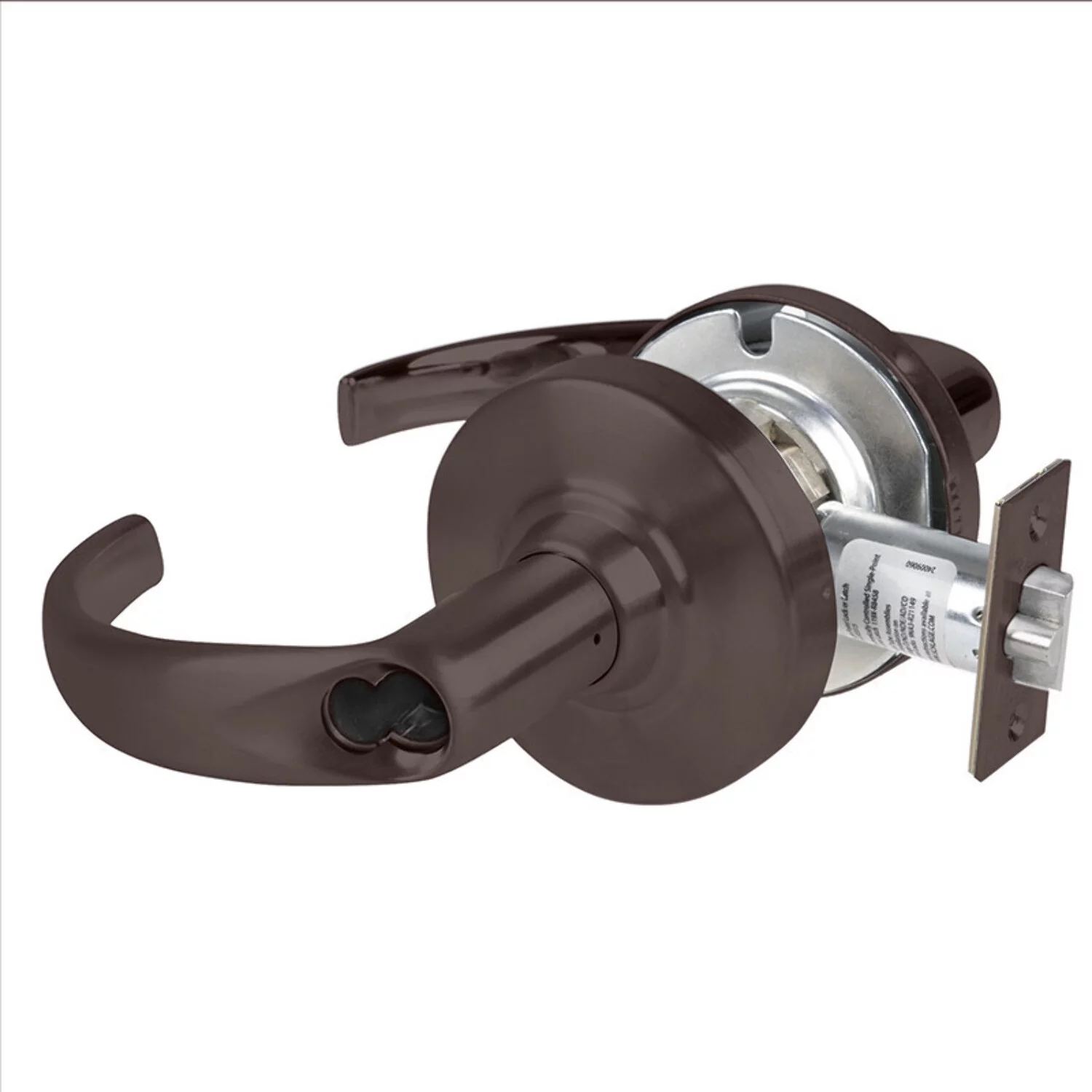Schlage ND92BD SPA 613 Grade 1 Entrance Lock Sparta Lever SFIC Prep Less Core Oil Rubbed Bronze Finish Non-Handed