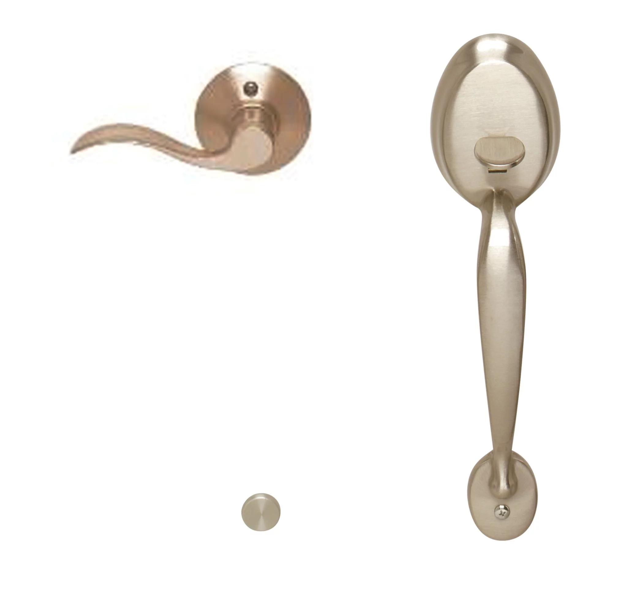 Schlage Fe285-Ply-Acc-Rh Right Handed Front Entry Handleset - Nickel