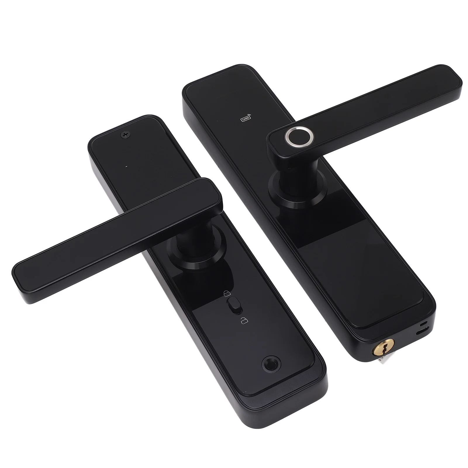 Buumin WiFi Electronic Door Handle Lock Password Fingerprint IC Card Remote Work with Tuya