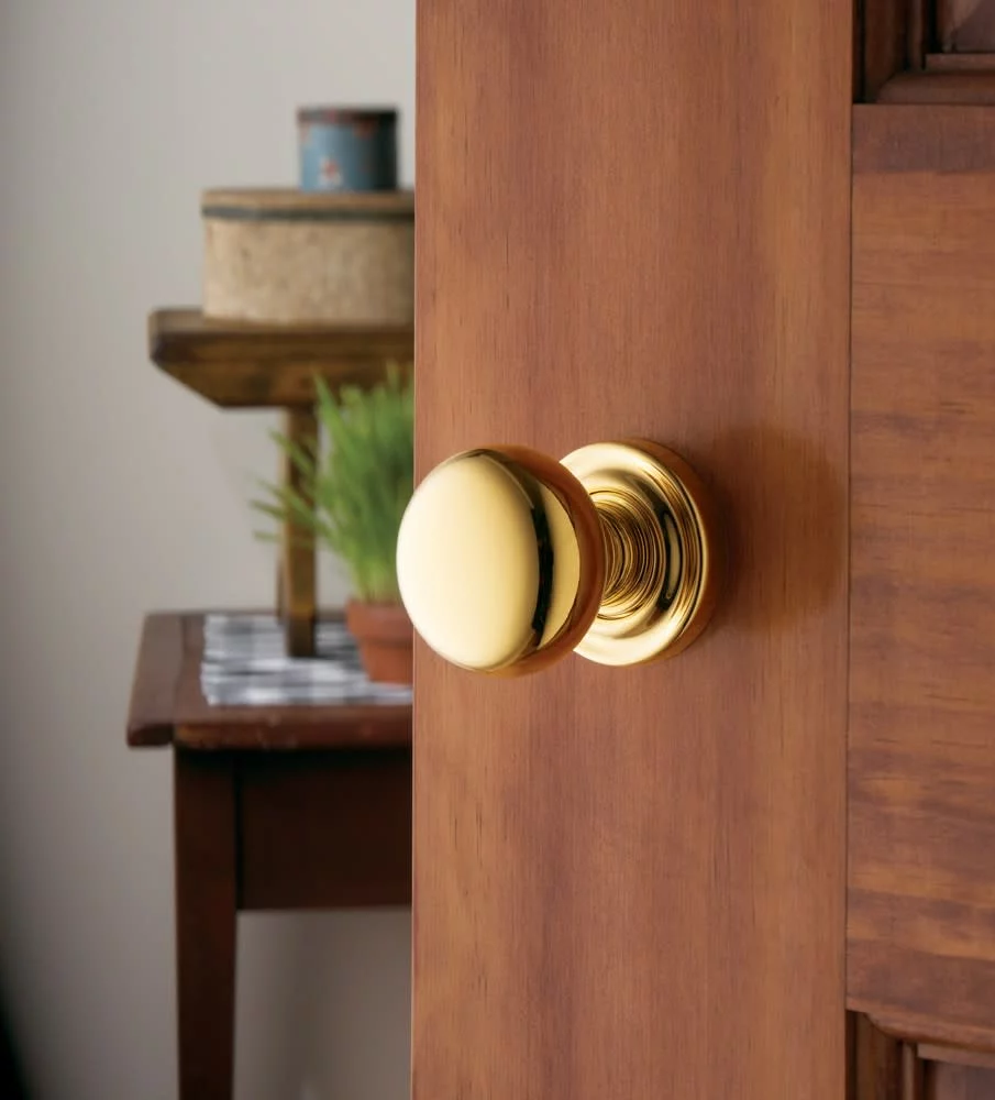 Baldwin 5030055MR Polished Nickel Estate Knobs without Rosettes