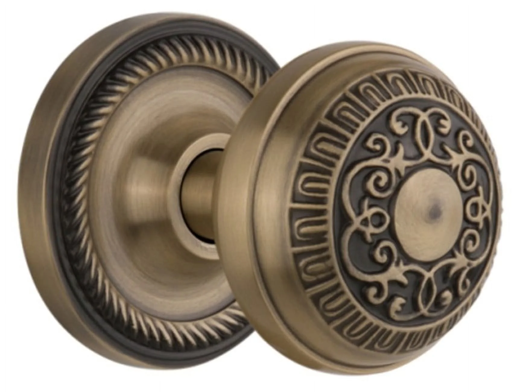 Nostalgic Warehouse Ropead_Psg_238_Nk Egg And Dart Solid Brass Passage Door Knob Set -