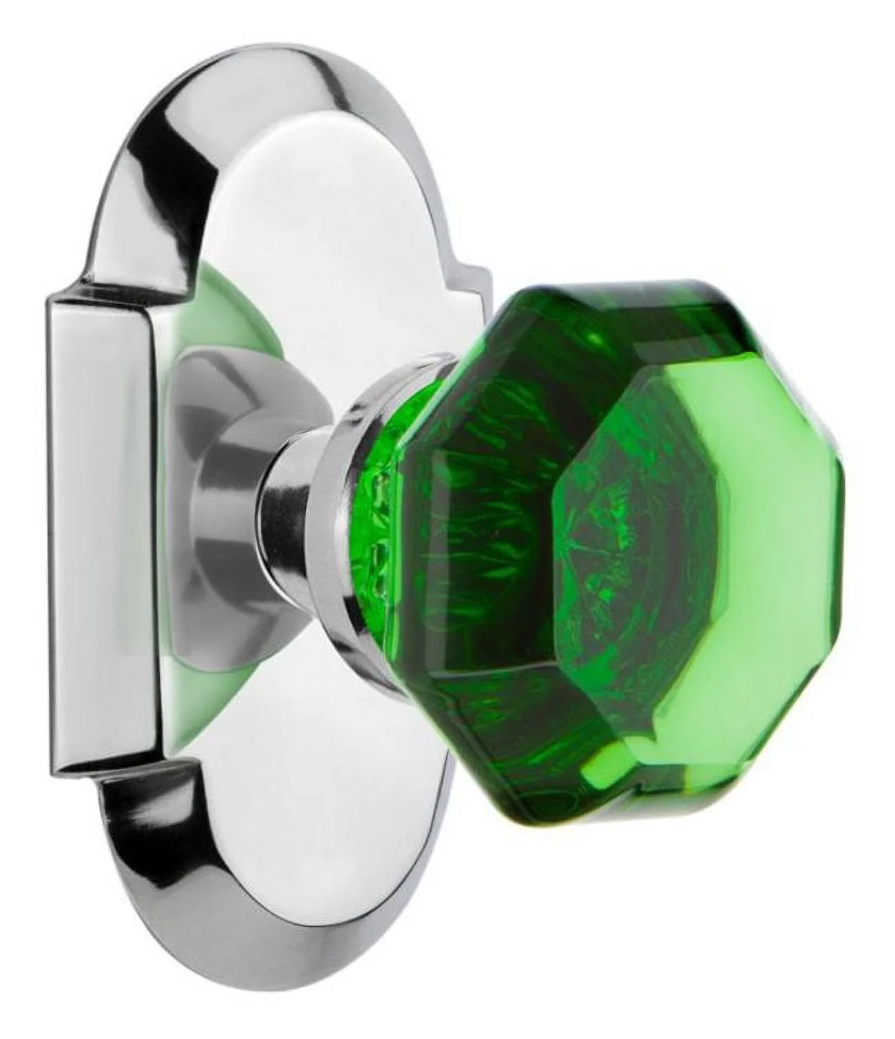 Nostalgic Warehouse Cotwae_Dd_Nk Cottage Solid Brass Rose Dummy Door Knob Set - Chrome