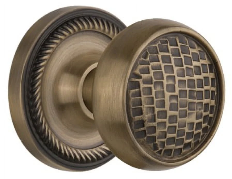 Nostalgic Warehouse Ropcra_Prv_238_Nk Craftsman Solid Brass Privacy Door Knob Set - Brass