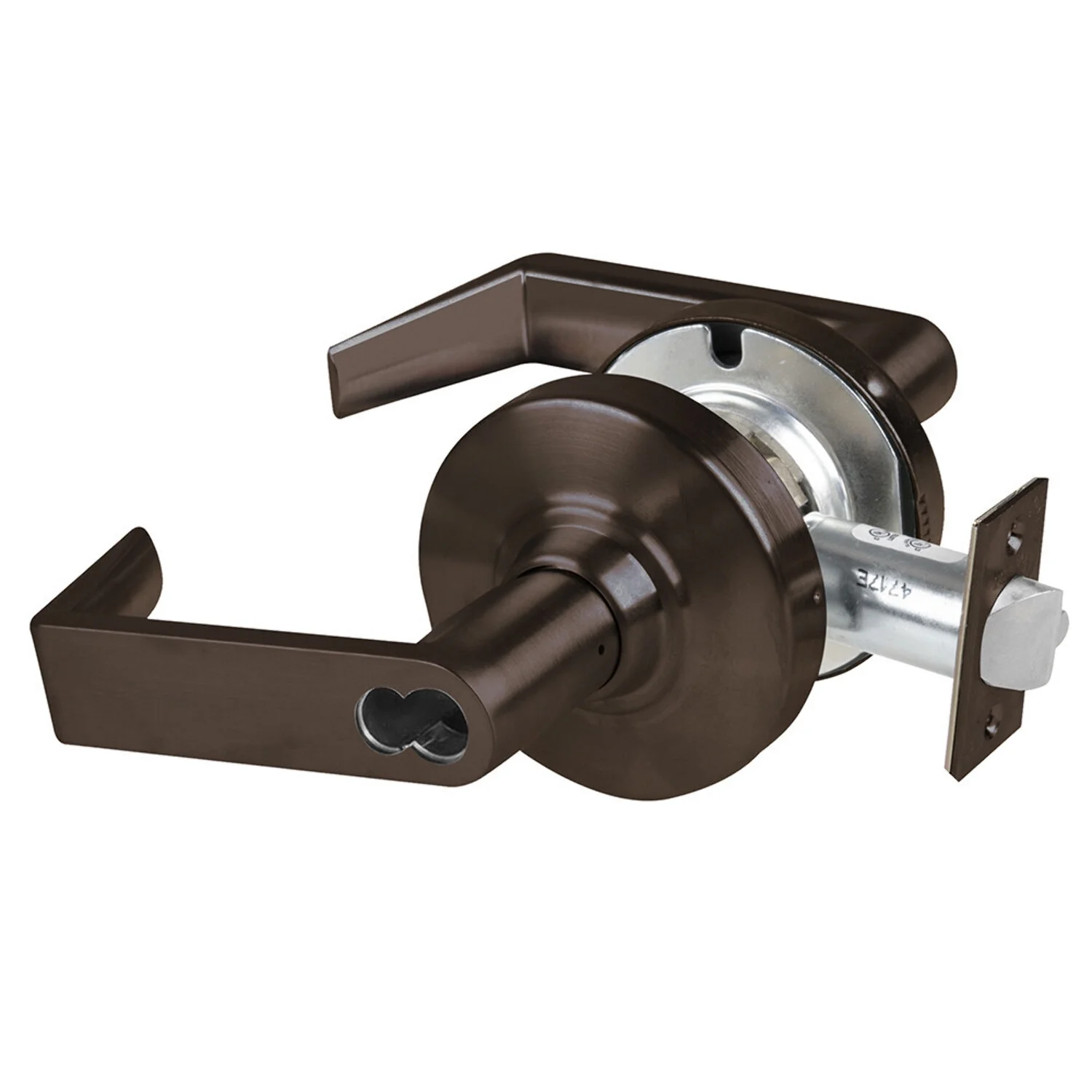 Schlage ND80BDEU RHO 613 Grade 1 Electrified Cylindrical Lock Storeroom Function 12-24V DC Fail Secure 2-3/4 Backset Rhodes Lever SFIC Prep Oil Rubbed Bronze