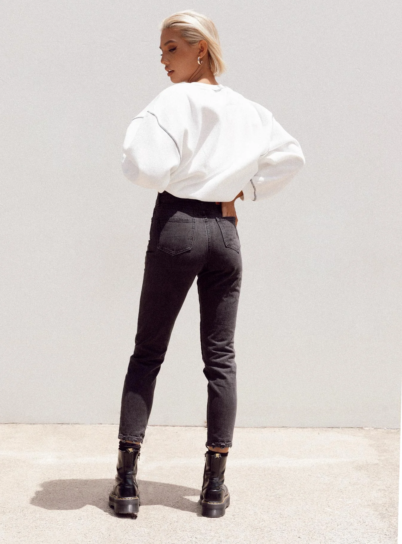 Zaiden Straight Leg Jeans Black Denim