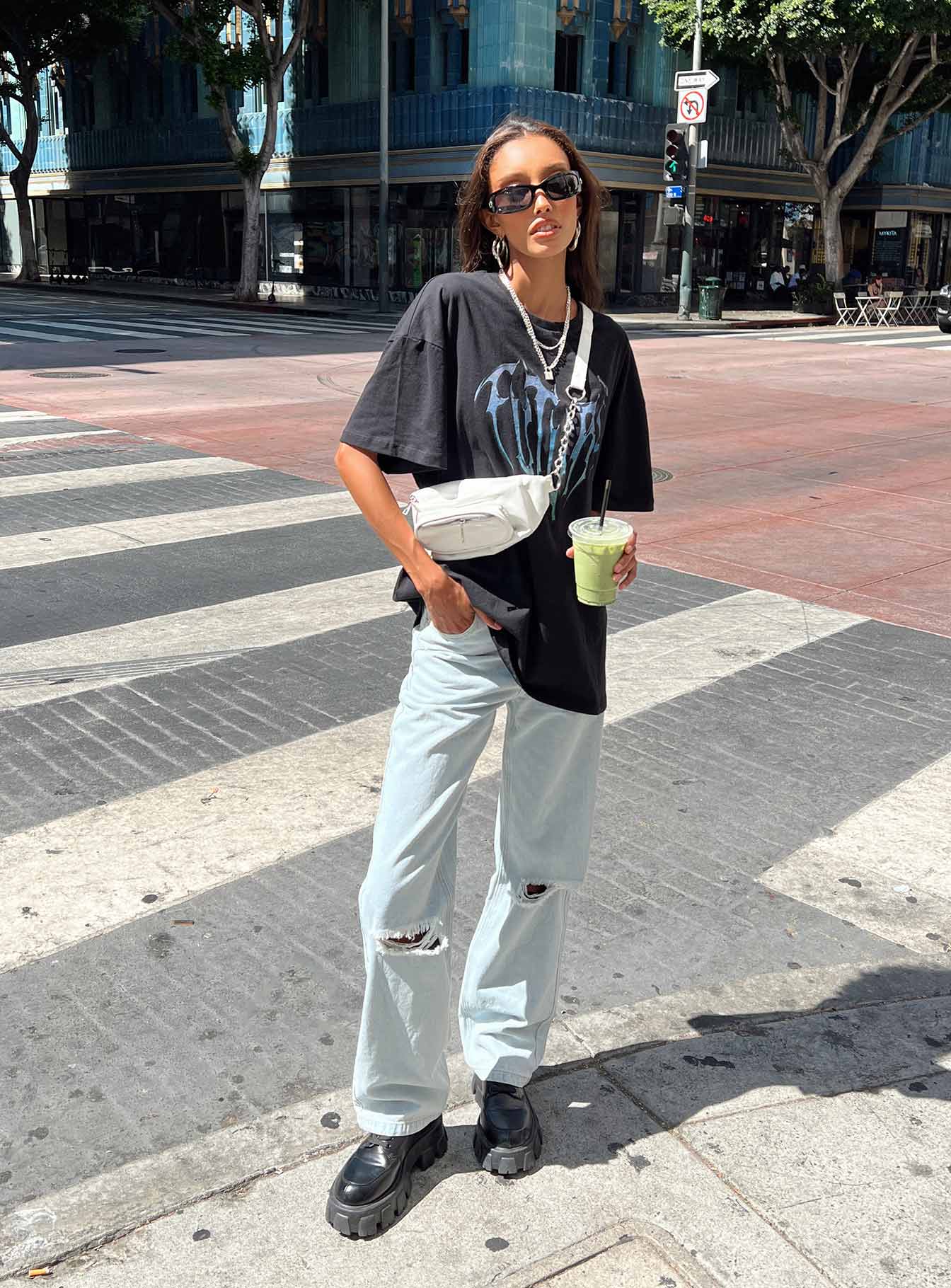 Bertie High Rise Wide Leg Jean