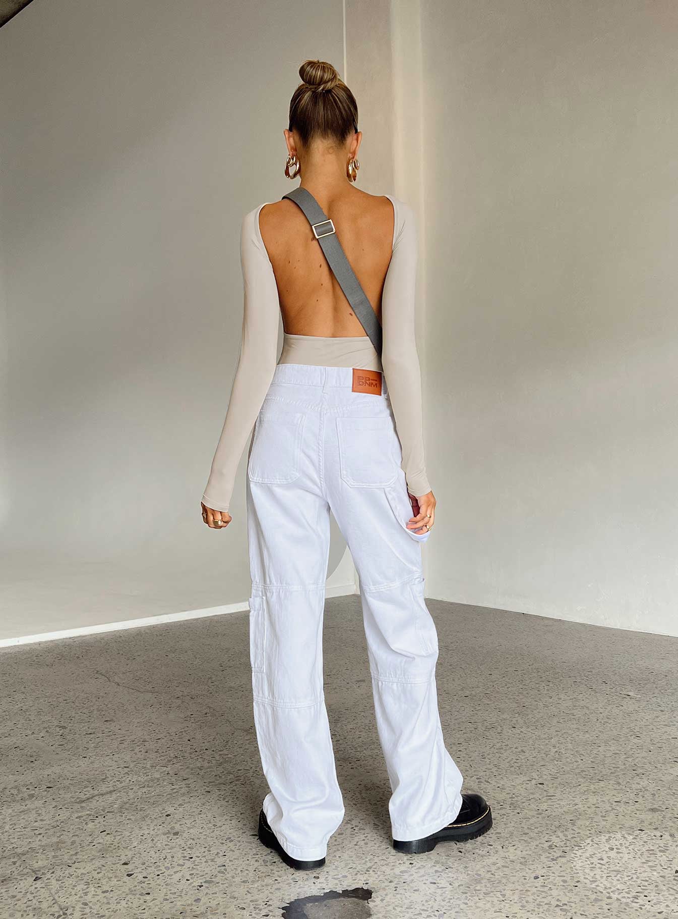 Saffie Wide Leg Jeans White Denim