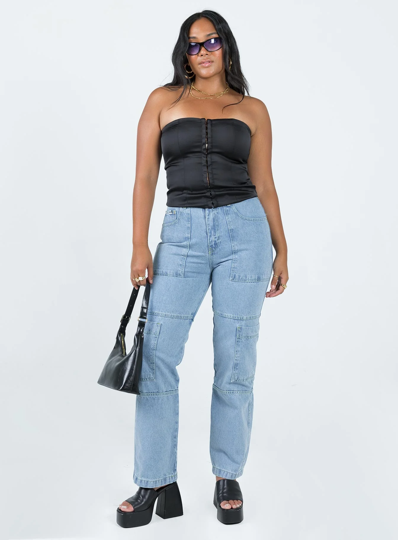 Bateson Strapless Corset Black