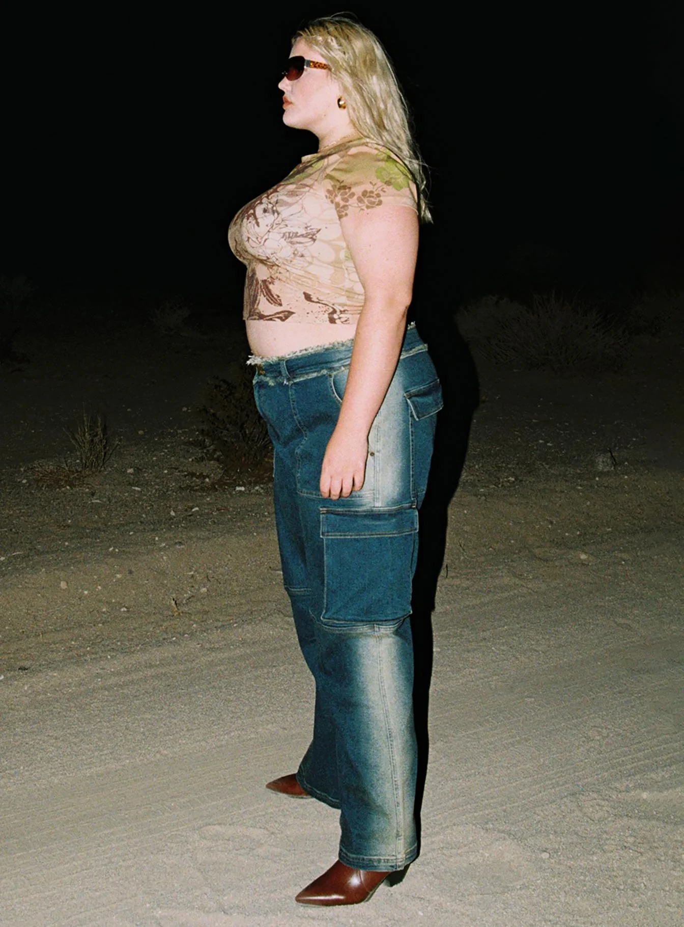 Pre Show Denim Jeans Curve Mid Blue