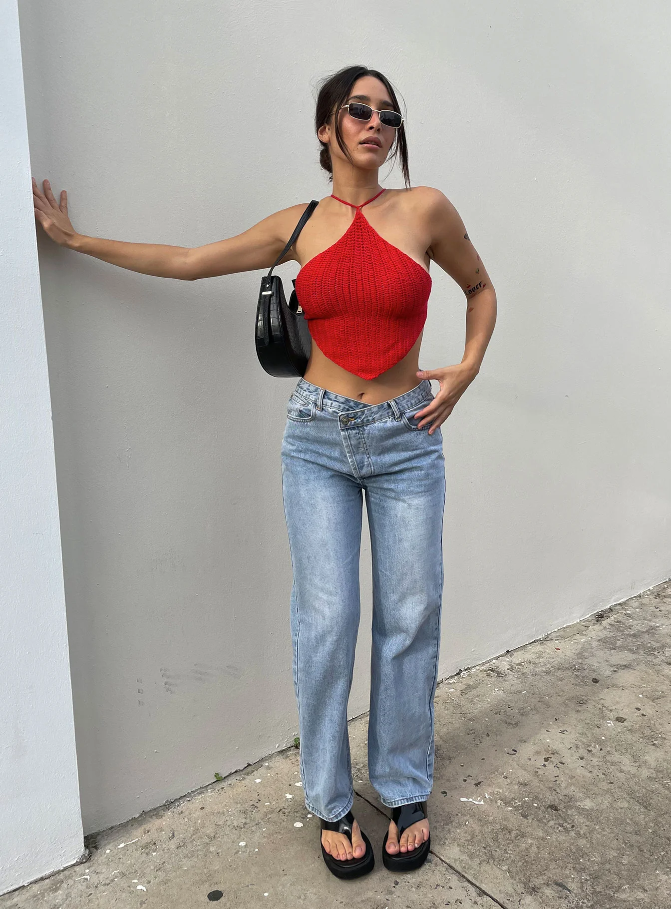 Holly Hi-rise Straight Leg Denim Jeans