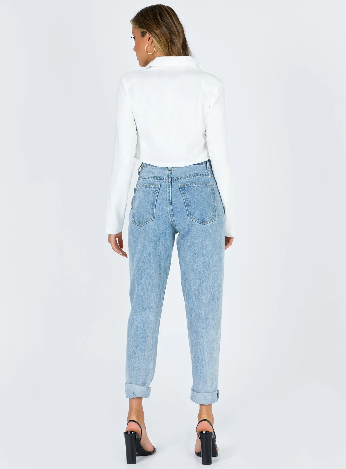 Tyler Jean Mom Jean Mid Wash Denim