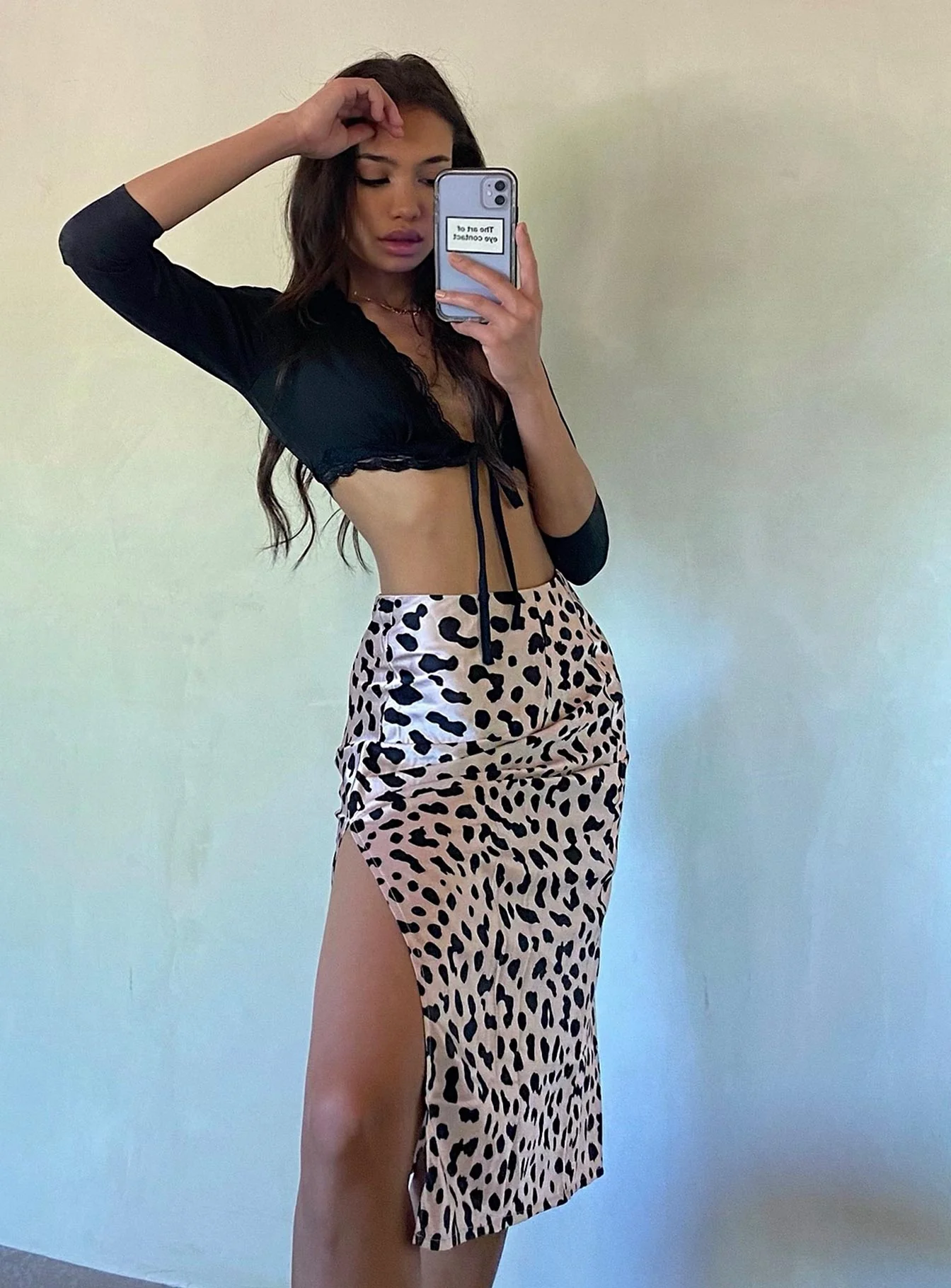 Nia Midi Skirt Beige