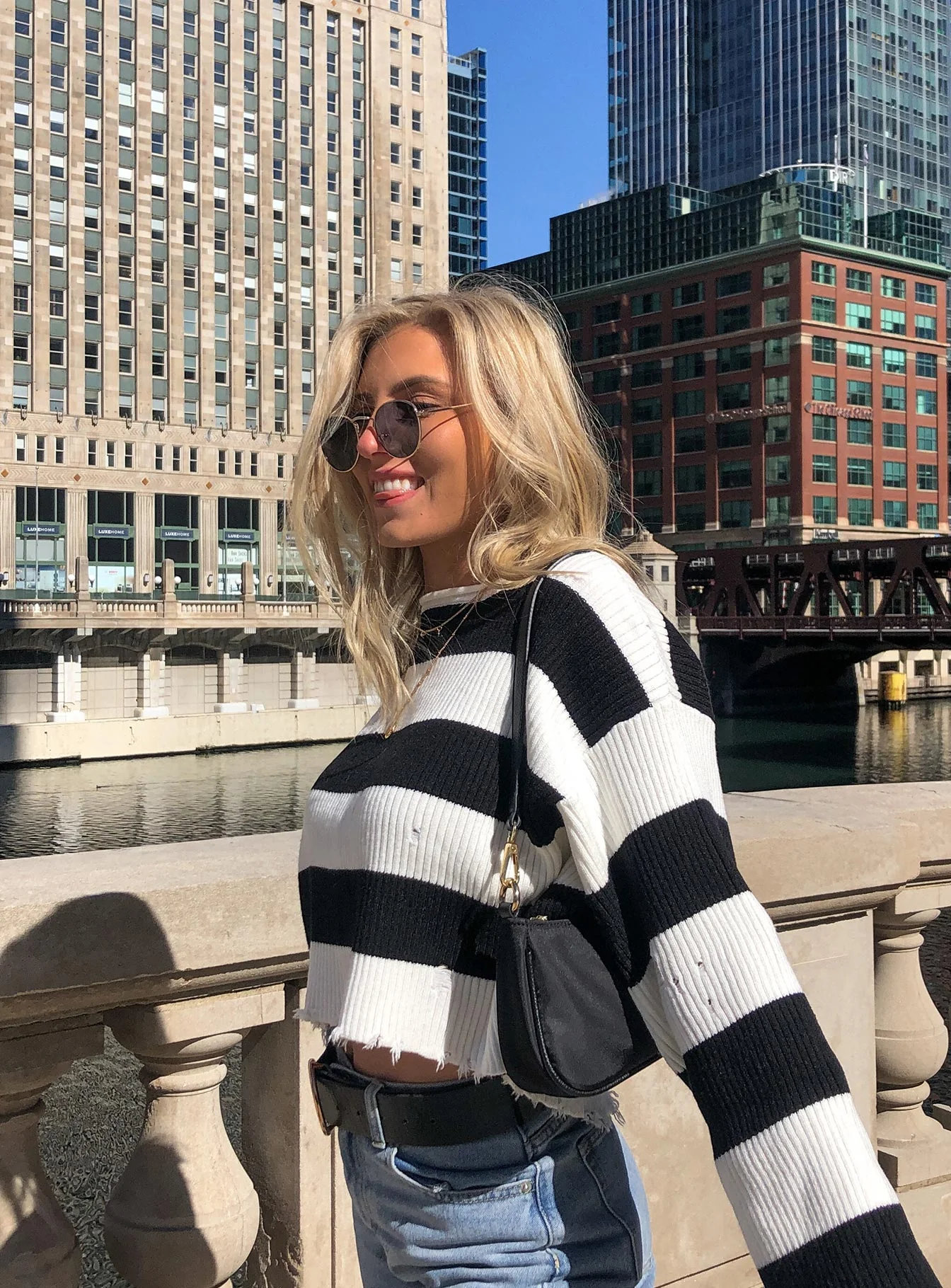 London Bridge Sweater White/Black