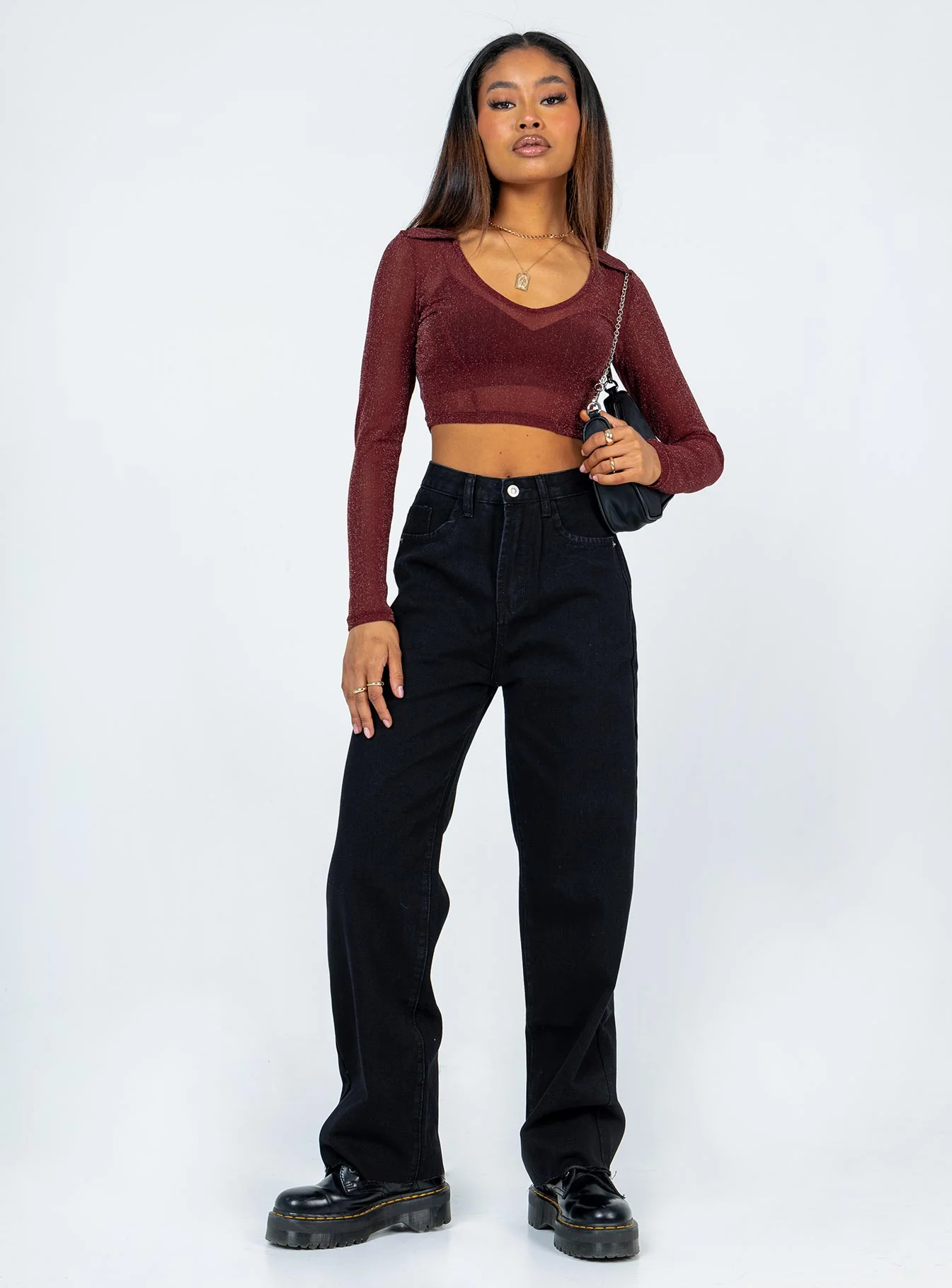 Kalinda Denim Jeans Black