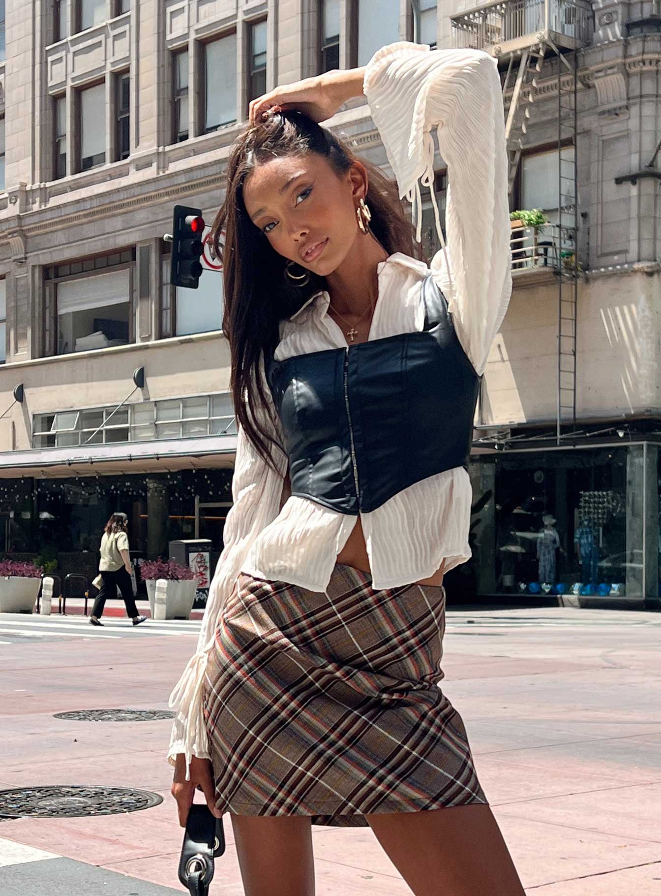 Darwin Mini Skirt Brown multi