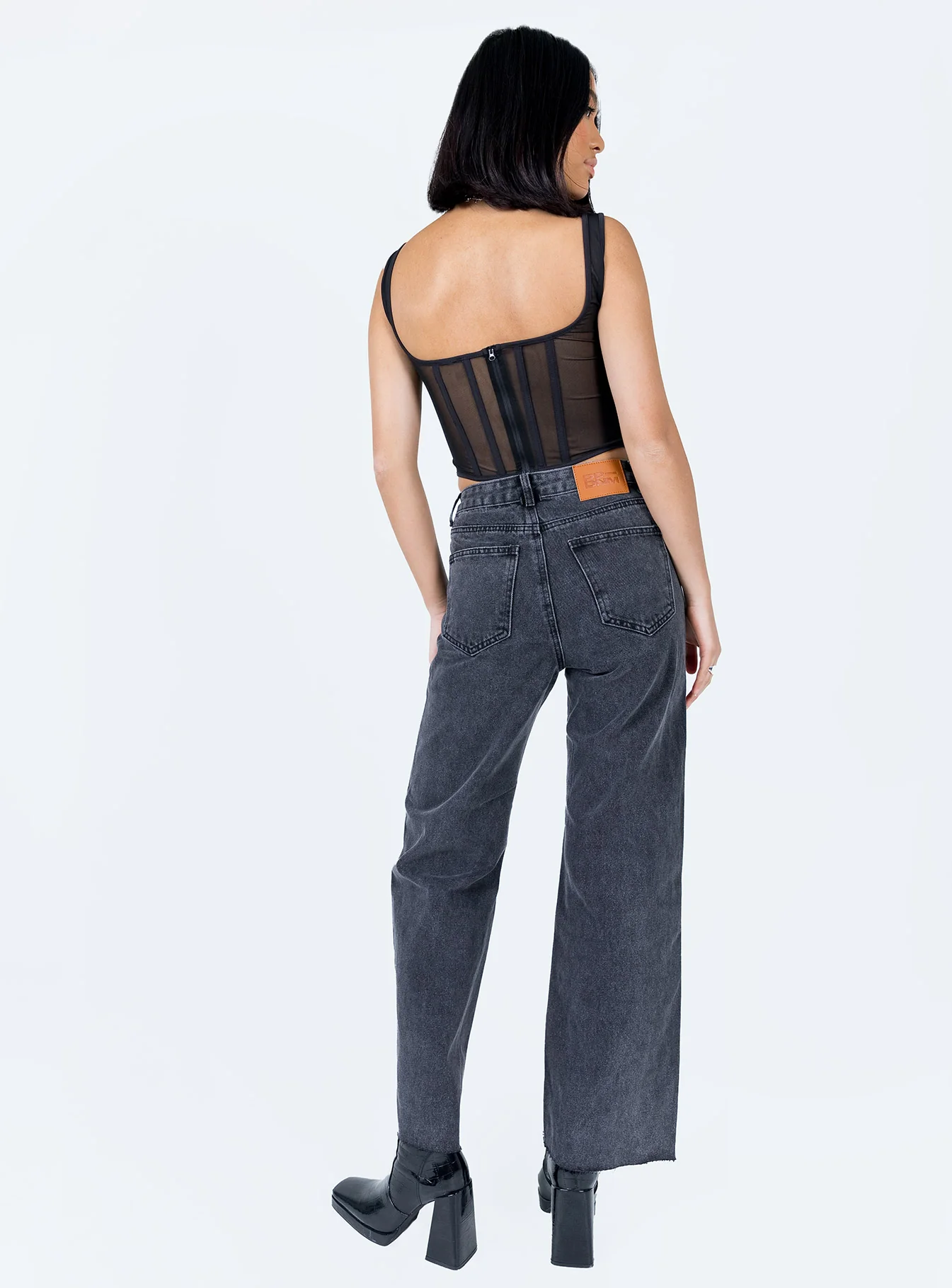 Arlington Straight Leg Denim Jeans Black