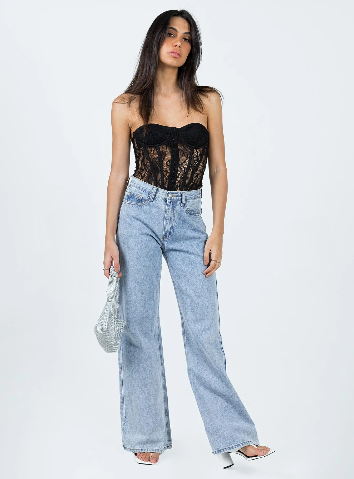 Rafferty Strapless Bodysuit Black