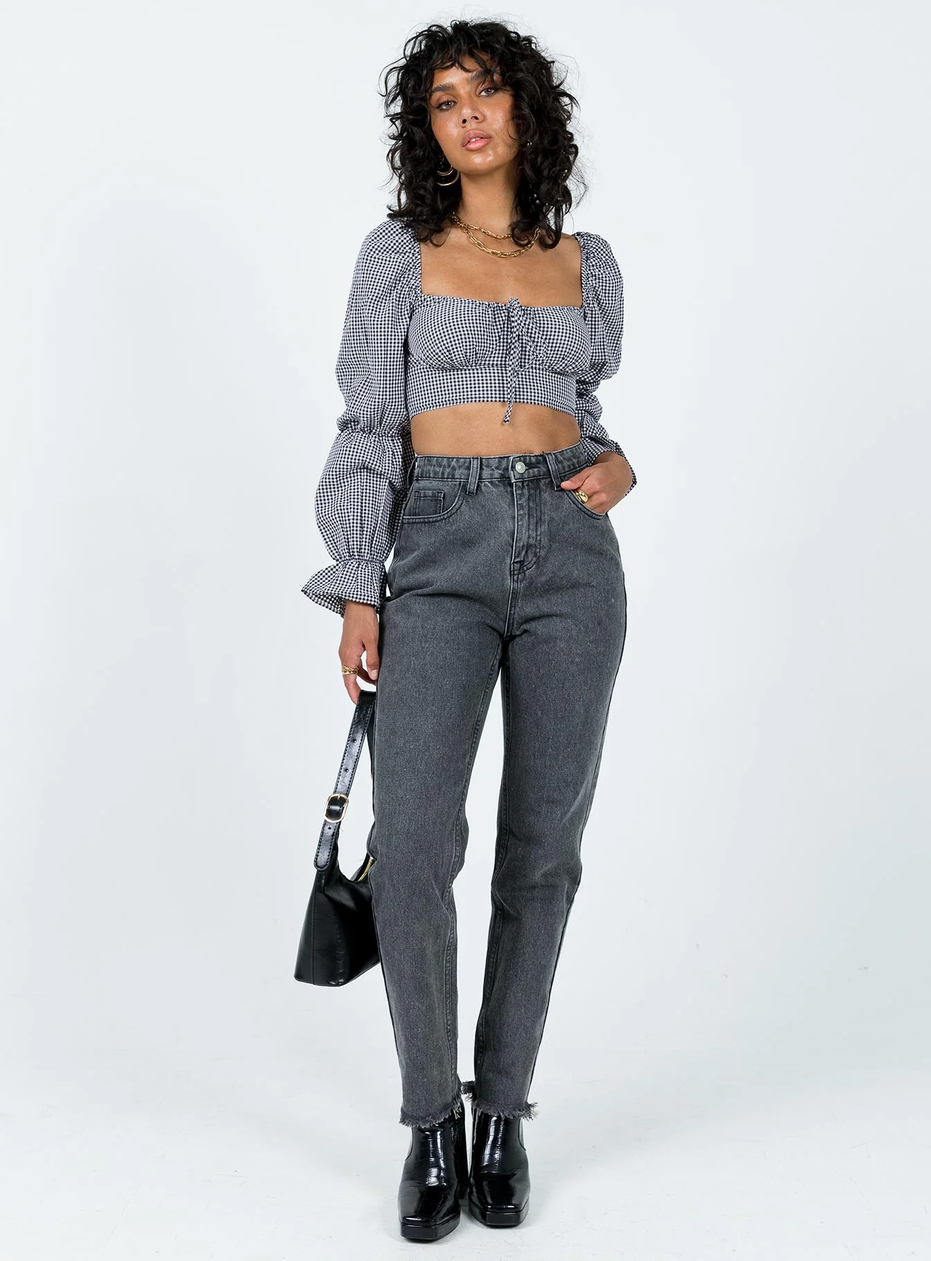 Connecticut Straight Leg Jeans Washed Black