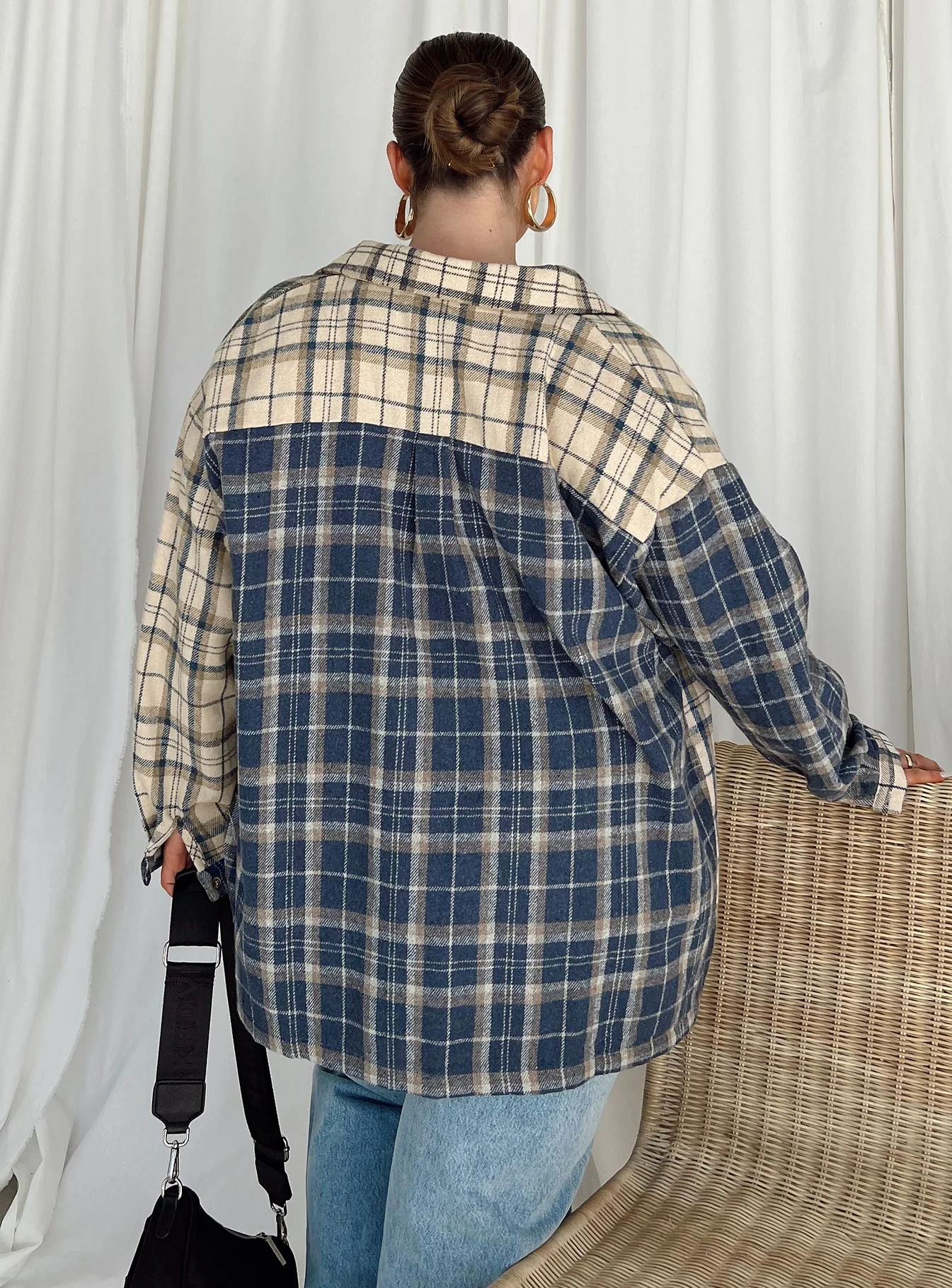 Unity Check Shirt Blue Curve