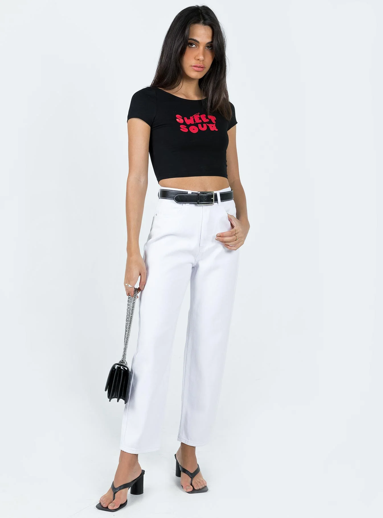 Leta Straight Leg Denim Jeans White