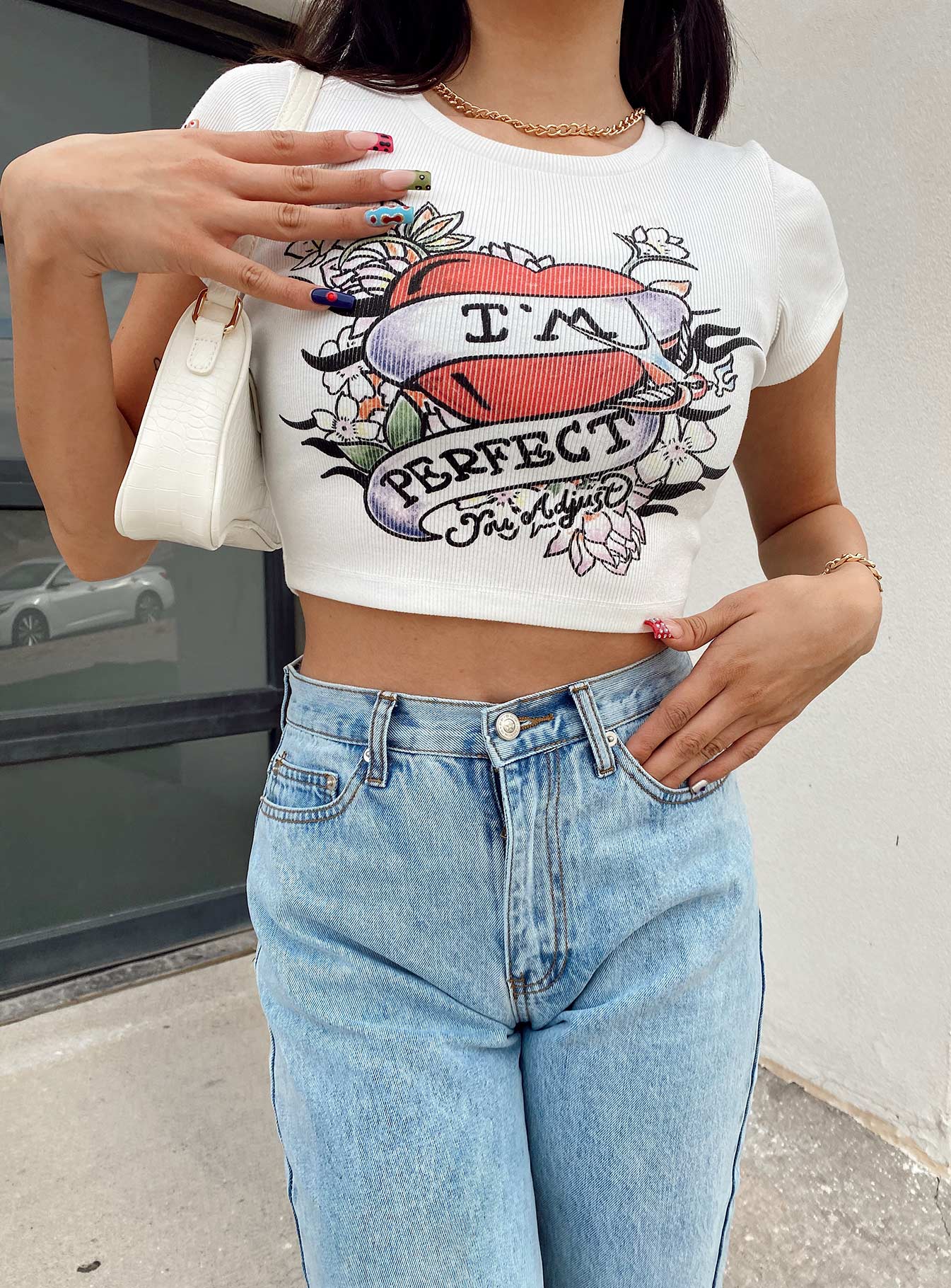 You Adjust Tee White