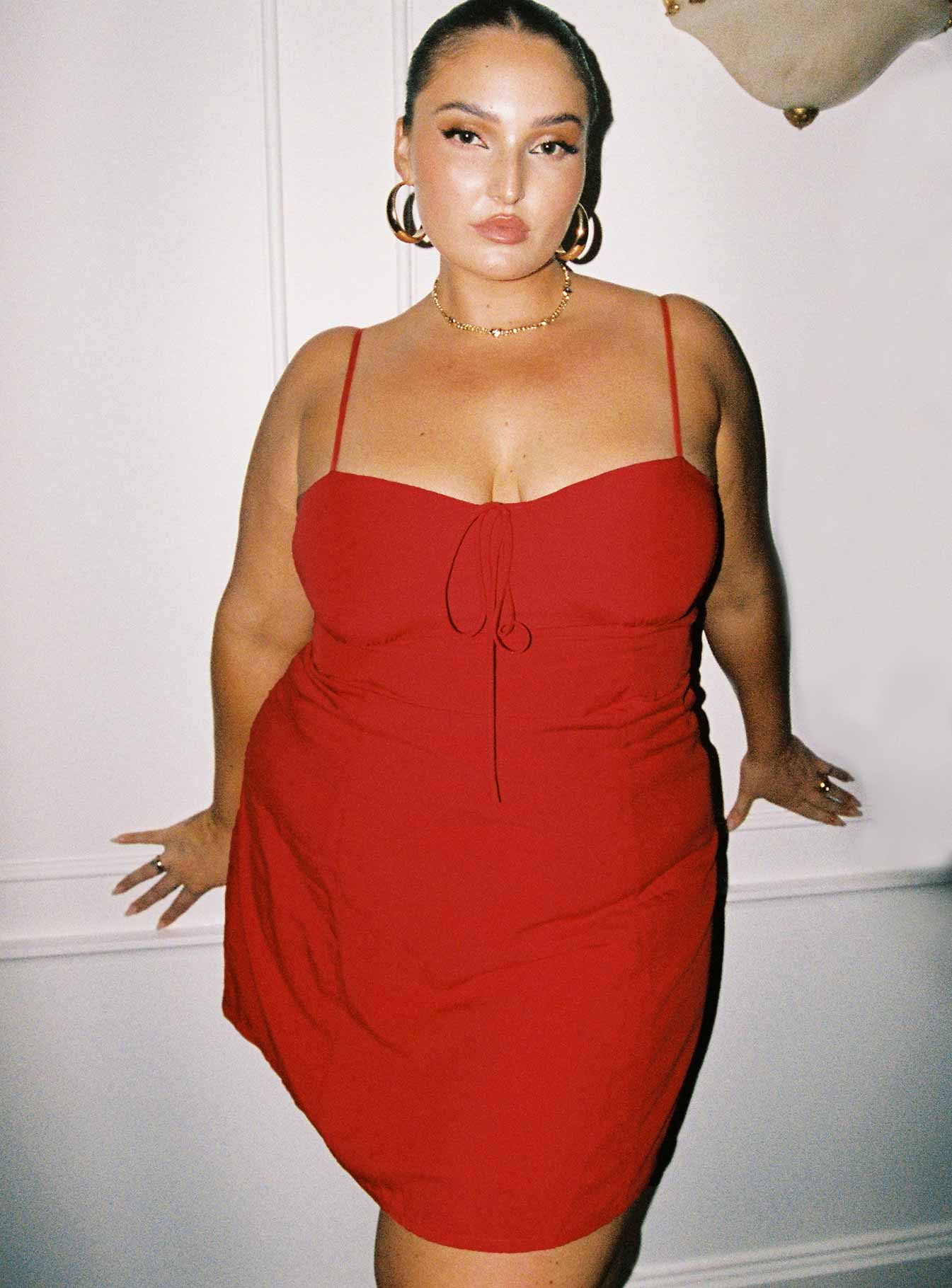 Dare Devil Mini Dress Red Curve