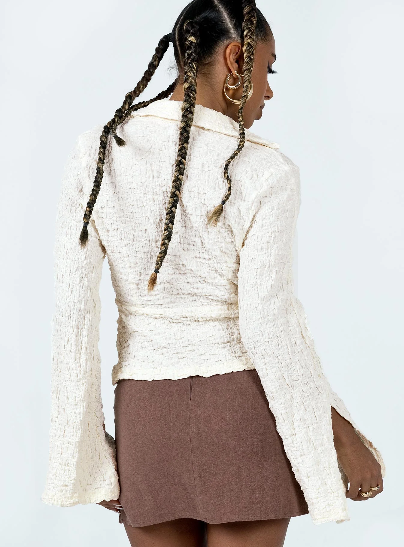 Fairbank Long Sleeve Top Cream