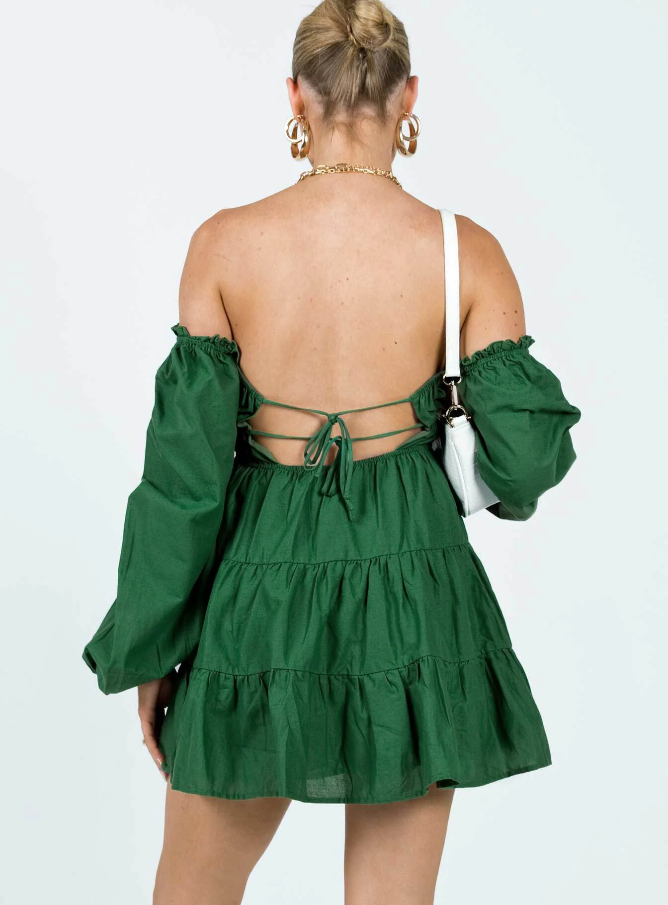 Ceara Long Sleeve Mini Dress Green